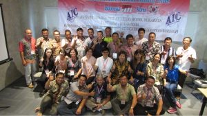 Foto bersama para pimpinan cabang Antioch Indonesia Community (AIC) seusai rapat di Hotel Yello Surabaya pada hari Selasa (15/8/2017)